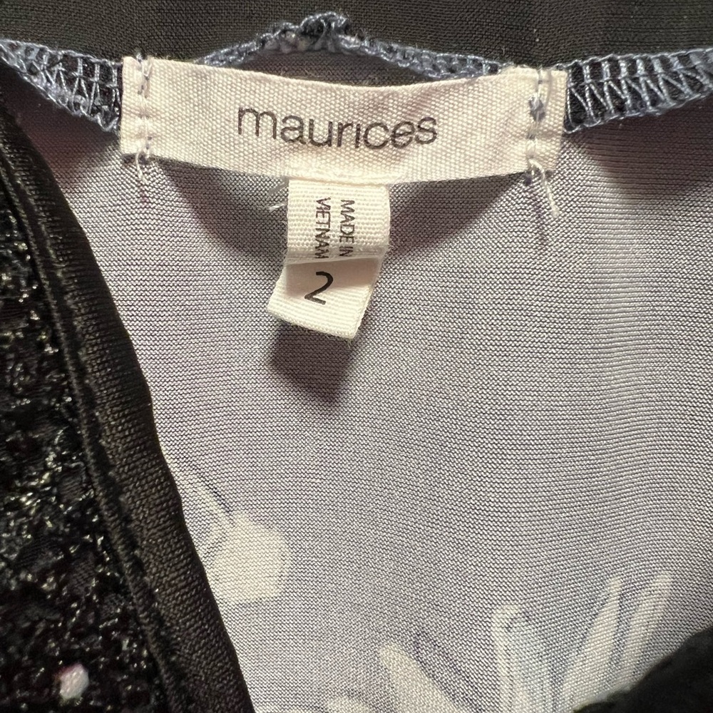 Maurices Blue Black Blouse - Picture 3 of 7